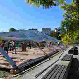 777 aufbau gr&uuml;ne mitte 09.07.2022