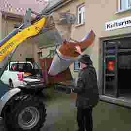 aufbau skulpturen 2018