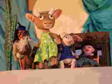 cowboy klaus und das pupsende pony/blinklicht theater, st. leon-rot bilder