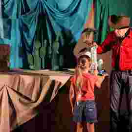 cowboy klaus und das pupsende pony/blinklicht theater, st. leon-rot