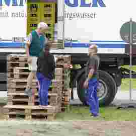 sommerfest auf/abbau
