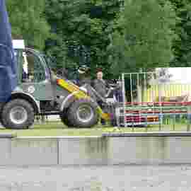 sommerfest auf/abbau