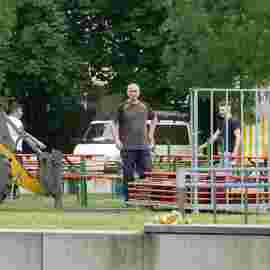 sommerfest auf/abbau