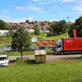 sommernachtsfest auf/abbau