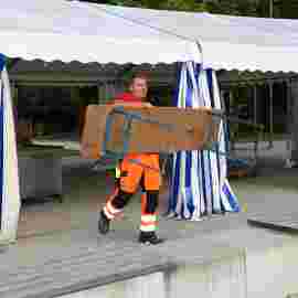 sommernachtsfest auf/abbau