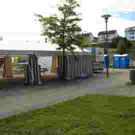 sommernachtsfest auf/abbau
