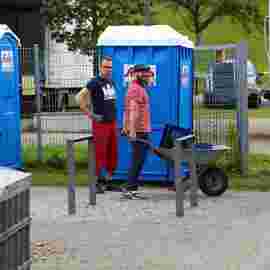sommernachtsfest auf/abbau