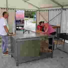 sommernachtsfest auf/abbau