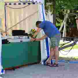 sommernachtsfest auf/abbau