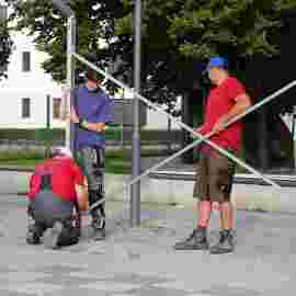 sommernachtsfest auf/abbau