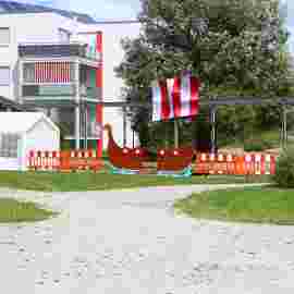 sommernachtsfest auf/abbau