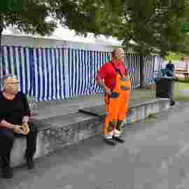 sommernachtsfest auf/abbau
