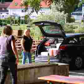 sommernachtsfest auf/abbau