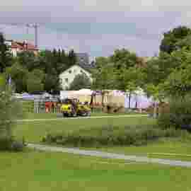 sommernachtsfest auf/abbau