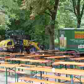 sommernachtsfest auf/abbau