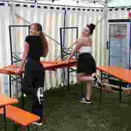 sommernachtsfest auf/abbau