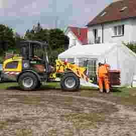 sommernachtsfest auf/abbau