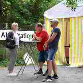 sommernachtsfest auf/abbau