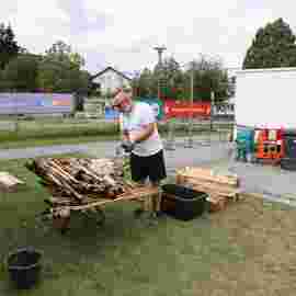 sommernachtsfest auf/abbau
