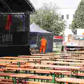 sommernachtsfest auf/abbau